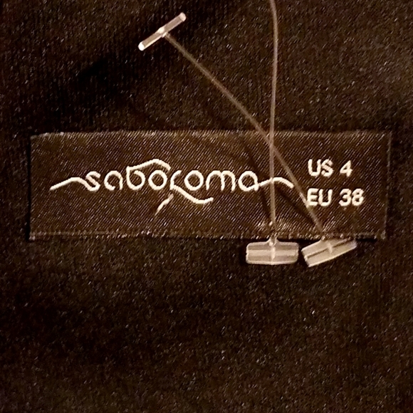 #D1 Saboroma Beaded Black Dress - Picture 4 of 5